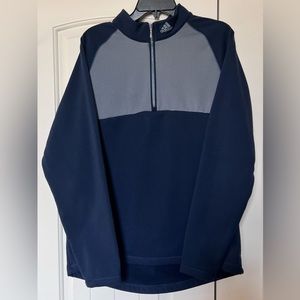 Adidas Golf Mens Medium Climawarm 1/4‎ Zip Pullover Sweatshirt Blue Gray
